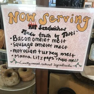 Delicious sounding hot sandwiches!