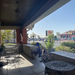Outside