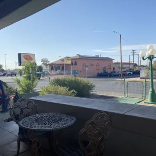 Outside