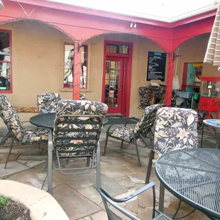 Inviting outdoor patio