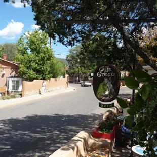 Canyon Road view from terrace