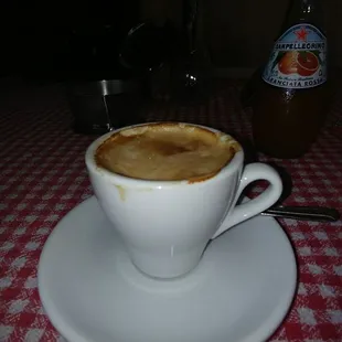 Great way to start the day, espresso at Cafe Ida