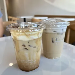 Madagascar Vanilla Cream top and Banana Cream top