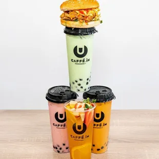 Ramly Burger and boba tea