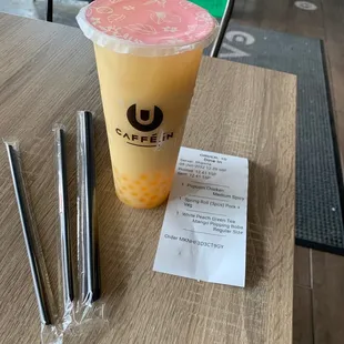 White Peach Green Tea