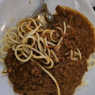 Spaghetti with meat-sauce