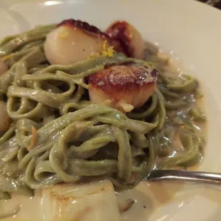 Spanish &amp; scallop homemade pasta.