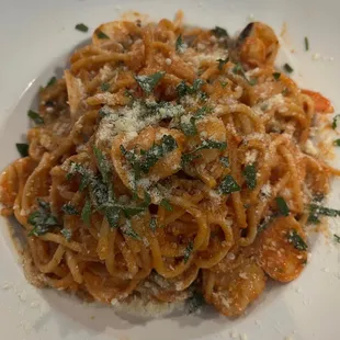 Seafood pasta