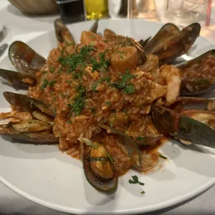 paella, food