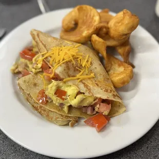 Bonjour crepe, added little onions