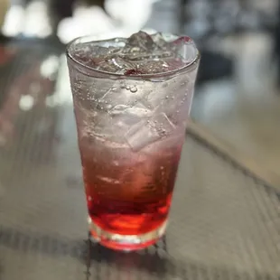 Strawberry Italian soda