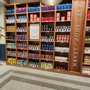 Inside coffee shop, downstairs from Eataly