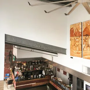 the interior of a coffee shop