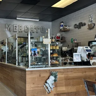 Main counter with pastries