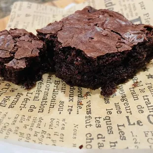 Tender delicious chocolate brownie