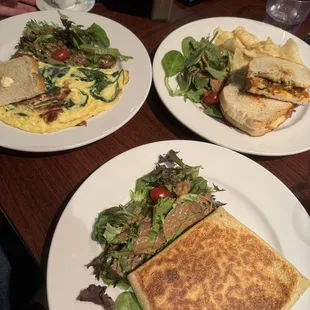Portobello Crepe Chevre Omelet Chipotle Chicken Sandwich