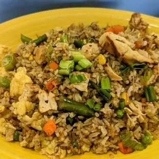 Chicken fried rice with egg