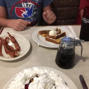 French toast with bacon