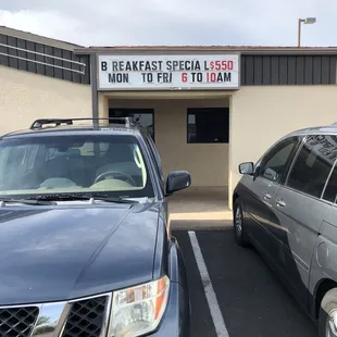 Outside the Restaurant