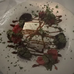 burratta with beets and tomatoes
