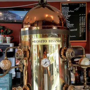 A classic Rosito Bisani Espresso machine