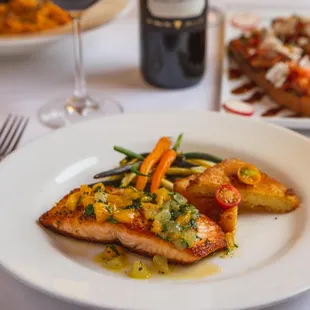 Sicilian style salmon with hints of citrus. Delizioso