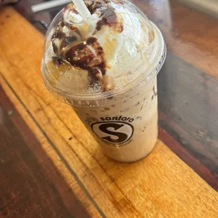 Iced extreme toffee latte