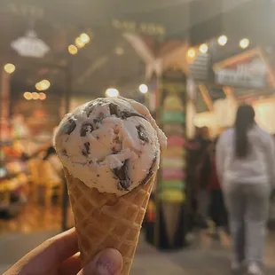 Stracciatella in a cone! Amazing