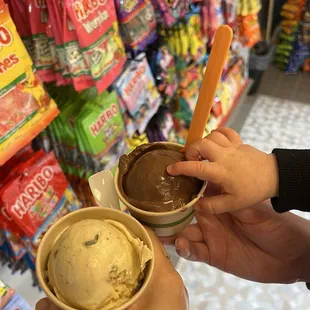 Chocolate and pistachio