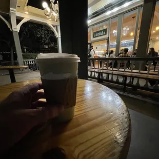 Where loners drink coffee