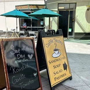 Our popular soups of the day! (pssssttt Roasted Garlic Tomato is the best one! Don't say I didn't tell you)