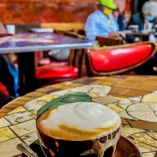 Cappuccino - Italian way! Oh btw, The Godfather was written here (read my old review &amp; learn, son)! Ti Amo ;)