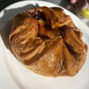 a pastry on a plate