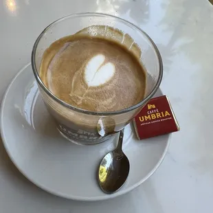 Lovely Cortado, cafe Umbria never disappoints. Haven't been to this location, might be my favorite.