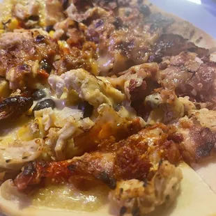 Southwest buffalo chicken flatbread