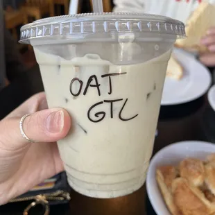 green tea latte - unfortunately didn&apos;t taste like matcha at all. would not recommend.