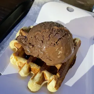 Gelato and Waffle