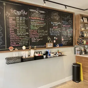 Cleverly written colorful menu