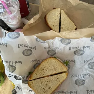 2, $15ish sandwiches. Still hungry.
