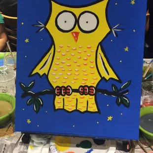 Owl painted on 10-23-14