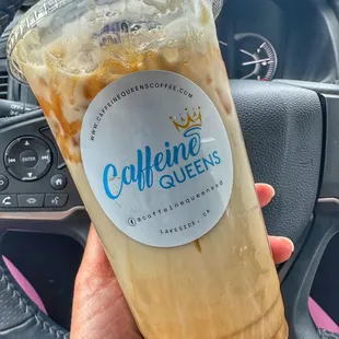 Iced caramel almond royale