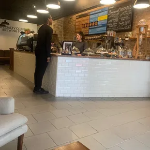 Ordering our Seasonal Lattes