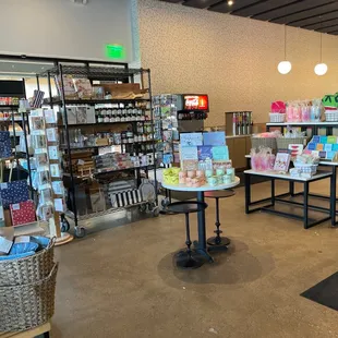 Caffetteria&apos;s interior with a myriad of products