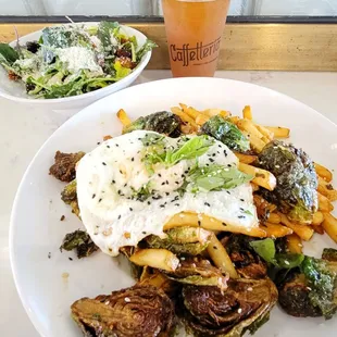 Brussel sprouts poutine - yum!