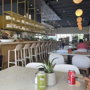 Seating inside