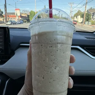 Hazelnut Latte requested ice blend