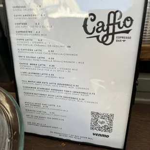 the menu