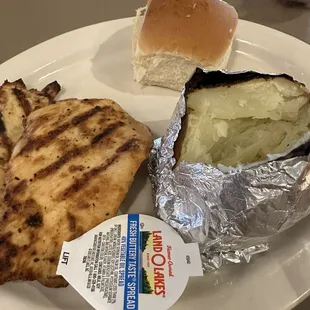 Marinated chicken plate