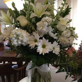 Sympathy flowers for my mom. Arrived first thing in the morning.