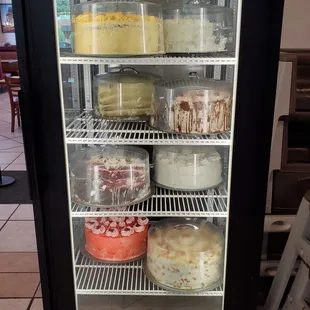 Dessert case. August, 2021.